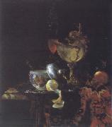 Willem Kalf Style life with Nautilus goblet oil painting artist